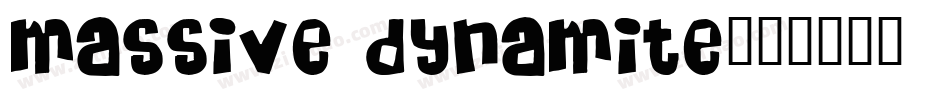 Massive Dynamite字体转换